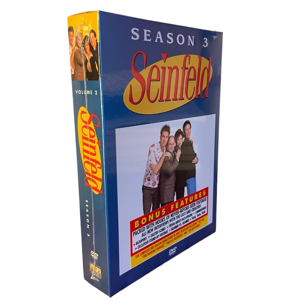 New! Seinfeld -Season 3 (DVD, 2004, 4-Disc Set) SEALED Remastered in HD!